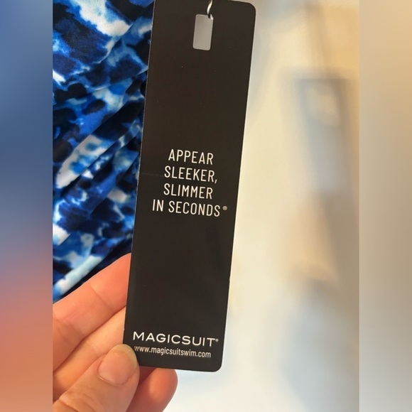 Magicsuit Women's Swimwear Blue Tide Mikki Open Back One Piece Swimsuit - Picture 7 of 10